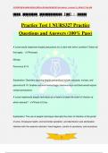 NURS 327 Bundled Exams Questions and Answers (100% Pass)