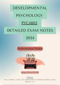 PYC4805 EXAM NOTES 2025 - Developmental Psychology