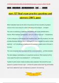 nurs 327 final exam practice questions and answers (100% pass)