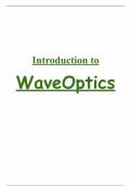 Introduction to WaveOptics