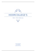 Minor complexe zorg blok 2 - hoorcollege's 