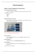 projectmanagement samenvatting H1 t/m H7