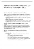 MRL3702 ASSIGNMENT 1[COMPLETE ANSWERS] 2024 SEMESTER 1