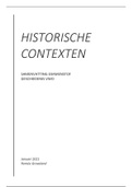 SAMENVATTING EXAMENKATERN VWO HISTORISCHE CONTEXTEN (incl. overzicht kenmerkende aspecten, verplichte voorbeelden en jaartallen)