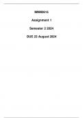 MNM2615 Assignment 1 Due 23 August 2024 (Detailed solution)