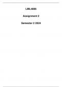 LML4806 Assignment 2 Semester 2 2024 (Detailed solution)