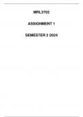 MRL3702 Assignment 1 2024 (Detailed solution)