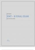 EMT-B Final Exam Prep Test Bank - All JB Learning Quizzes 2024/2025