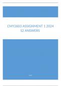 CMY2603  ASSIGNMENT 1  ANSWERS-SEMESTER 2 (2024) STUDY GUIDE & BOOKS USED) Whatsapp //wa.me/27763468675