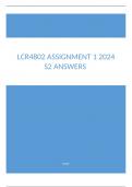 LCR4802    ASSIGNMENT 1  ANSWERS-SEMESTER 2 (2024) STUDY GUIDE & BOOKS USED) Whatsapp //wa.me/27763468675