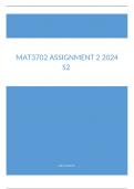 MAT3702    ASSIGNMENT 2 ANSWERS-SEMESTER 2 (2024) STUDY GUIDE & BOOKS USED) Whatsapp //wa.me/27763468675