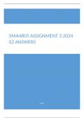 SMA4803    ASSIGNMENT 3  ANSWERS-SEMESTER 2 (2024) STUDY GUIDE & BOOKS USED) Whatsapp //wa.me/27763468675