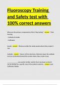 Fluoroscopy Training and Safety test with 100- correct answers