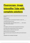 Fluoroscopy- Image Intensifier Tube with complete solutions.