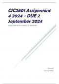 CIC2601 Assignment 4 2024 - DUE 2 September 2024