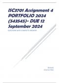 ISC3701 Assignment 4 PORTFOLIO 2024 (543545)- DUE 12 September 2024