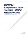 TMN3706 Assignment 4 2024 (602623) - DUE 11 September 2024