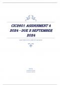 CIC2601 Assignment 4 2024 - DUE 2 September 2024