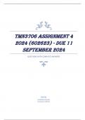 TMN3706 Assignment 4 2024 (602623) - DUE 11 September 2024