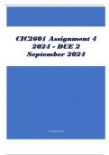 CIC2601 Assignment 4 2024 - DUE 2 September 2024