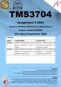 TMS3704 Assignment 5 COMPLETE ANSWERS) 2024 (623209) - DUE 2 September 2024