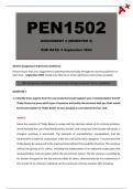 PEN1502 Assignment 4 (Detailed Answers) Semester 2 - Due 3 September 2024