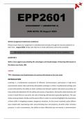 EPP2601 Assignment 1 (Detailed Answers) Semester 2 - Due 30 August 2024