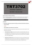 TRT3702 Assignment 6 (Detailed Answers) Semester 2 - Due 11 November 2024