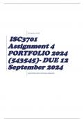 ISC3701 Assignment 4 PORTFOLIO 2024 (543545)- DUE 12 September 2024