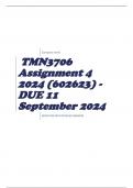 TMN3706 Assignment 4 2024 (602623) - DUE 11 September 2024