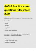 AAMA Practice exam questions fully solved 2024.