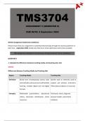 TMS3704 Assignment 5 (Complete Answers) 2024 - Due 2 September 2024