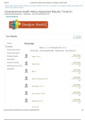 Comprehensive Health History and Physical Assessment Shadow Health Assignment: DCE (100%) (Latest 2020)