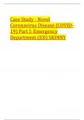 Case Study - Novel Coronavirus Disease (COVID- 19) Part I: Emergency Department (ED) SKINNY