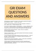 GRI EXAM QUESTIONS AND ANSWERS