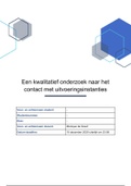 Onderzoeksmethoden / Een kwalitatief onderzoek naar het contact met uitvoeringsinstanties