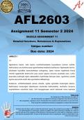 AFL2603 Assignment 11 ISIZULU COMPLETE ANSWERS) Semester 2 2024