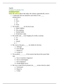 HESI A1 (VERSION 1) EXAM Latest 2020: Grammar & Vocabulary WITH ANSWER KEY