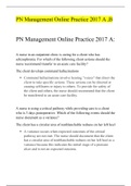 PN Management Online Practice 2017 A B |Verified Documents|Latest 2021