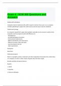 Exam 4 - SCM 300 Questions and Answers