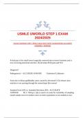 USMLE UWORLD STEP 1 EXAM 2024/2025 WITH GUARANTEED ACCURATE ANSWERS |VERIFIED