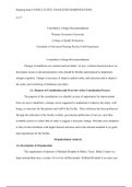 C157 edited.docx  C157  Consultative Change Recommendation  Western Governors University  College of Health Professions  Essentials of Advanced Nursing Practice Field Experience  Consultative Change Recommendations  Changes in healthcare are constant and 