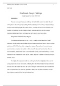 Benchmark   Design Challenge.docx  ENT-436  Benchmark- Design Challenge  Grand Canyon University: ENT-436  Introduction  There are several problems and challenges that individuals meet in their daily life and solving them is the most appropriate thing. Fo