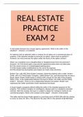 REAL ESTATE PRACTICE EXAM 2