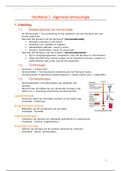 Samenvatting  Farmacologie : Algemene farmacologie (Hoofdstuk 2)