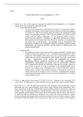 c801 task1.docx  C801  Health Information Law and Regulations “ C801  Task 1  A.Below are a few of the numerous concerns that should be well-thought-out by a healthcare organization when outlining the legal health record.  a.Legal /Professional issues  i.