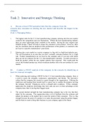 C714 v2 Task 2 Template .docx  C714  Task 2:  Innovative and Strategic Thinking  A.Discuss at least TWO potential risks that the company from the   scenario may encounter in entering the new market and describe the impact to the company.   (Unit 3: Managi