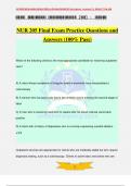  NUR 205 Final Exam Practice Questions and Answers (100% Pass)