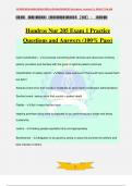 Hondros Nur 205 Exam 1 Practice Questions and Answers (100% Pass)