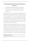 First Class Russell Group University Essay Answering 'How might photographic images be used to elicit historical information in oral interviews?' 